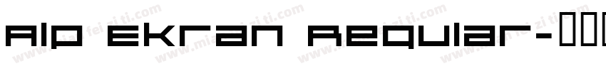 Alp Ekran Regular字体转换